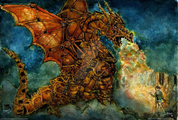 Ink and Watercolor